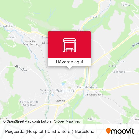 Mapa Puigcerdà (Hospital Transfronterer)