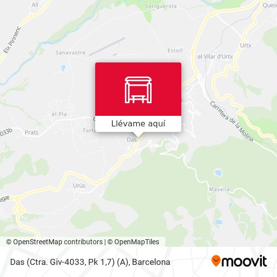 Mapa Das (Ctra. Giv-4033, Pk 1,7) (A)