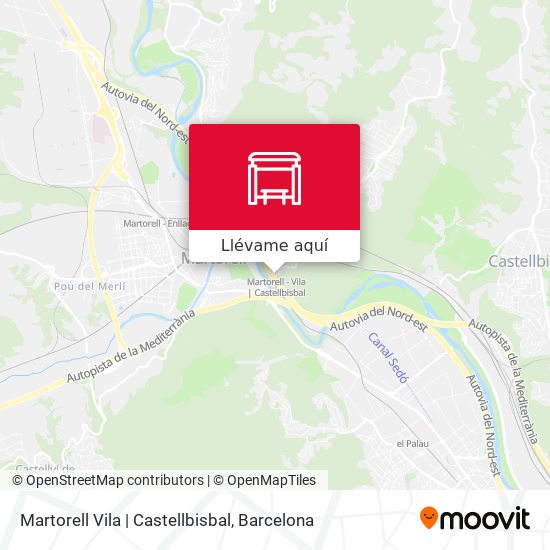 Mapa Martorell Vila | Castellbisbal
