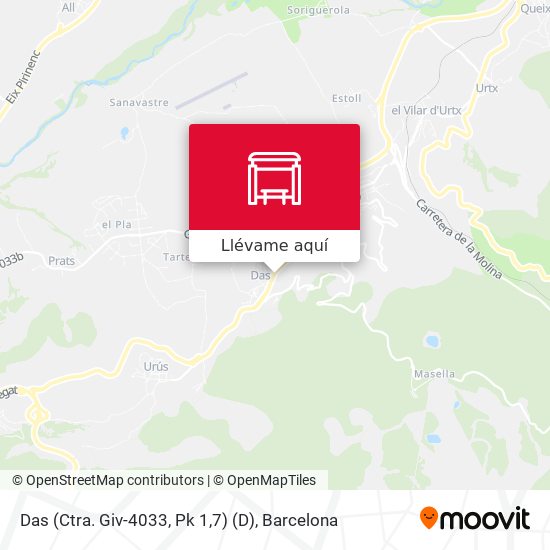Mapa Das (Ctra. Giv-4033, Pk 1,7) (D)