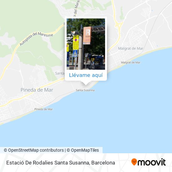 Mapa Estació De Rodalies Santa Susanna