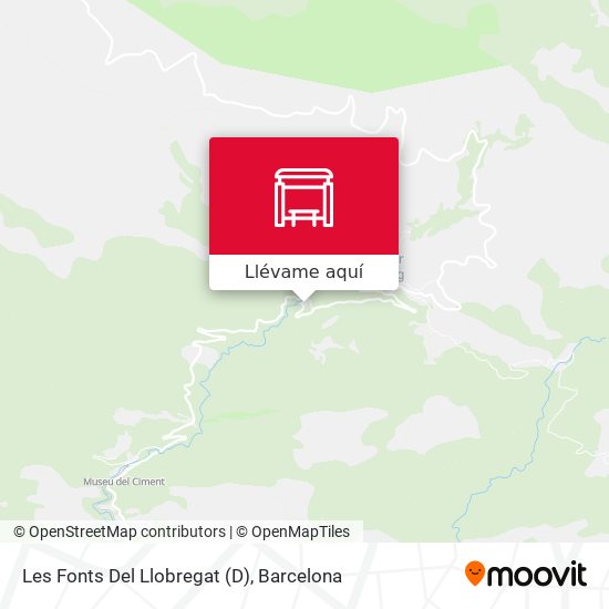 Mapa Les Fonts Del Llobregat