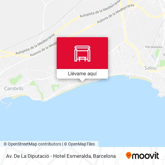 Mapa Av. De La Diputació - Hotel Esmeralda