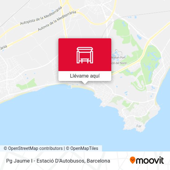 Mapa Pg Jaume I - Estació D'Autobusos