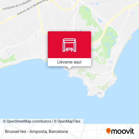 Mapa Brussel·Ies - Amposta