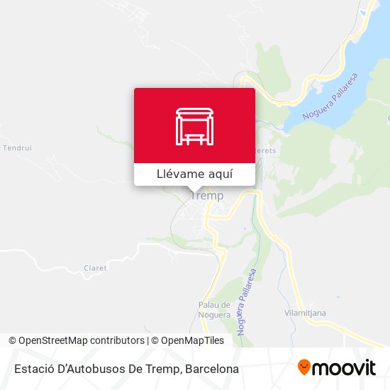 Mapa Estació D’Autobusos De Tremp