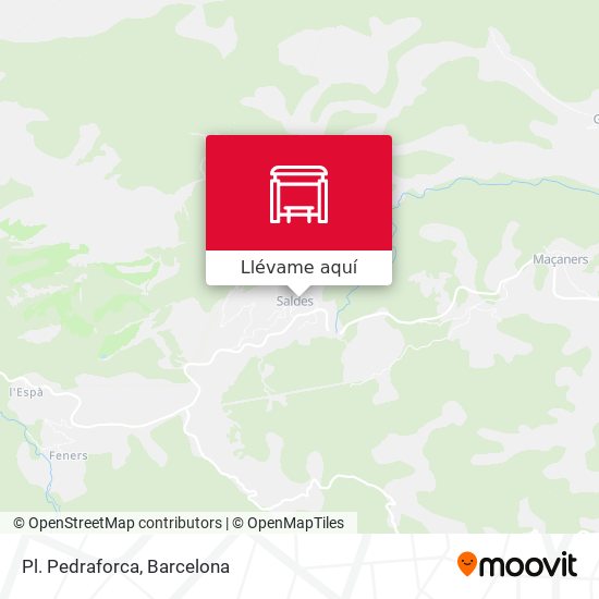 Mapa Pl. Pedraforca