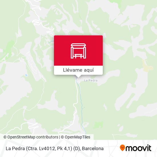Mapa La Pedra (Ctra. Lv4012, Pk 4,1) (D)