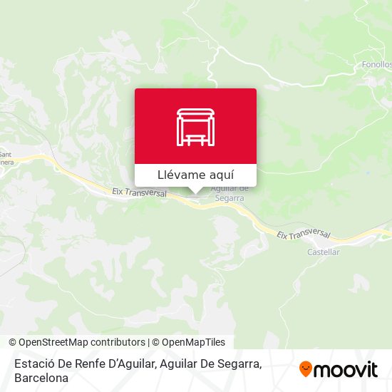 Mapa Estació De Renfe D’Aguilar, Aguilar De Segarra