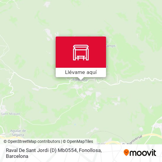 Mapa Raval De Sant Jordi (D) Mb0554, Fonollosa