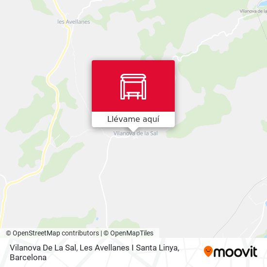 Mapa Vilanova De La Sal, Les Avellanes I Santa Linya