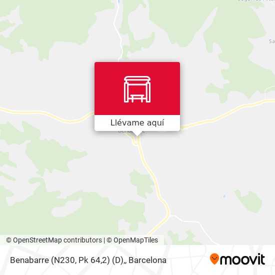 Mapa Benabarre (N230, Pk 64,2) (D),