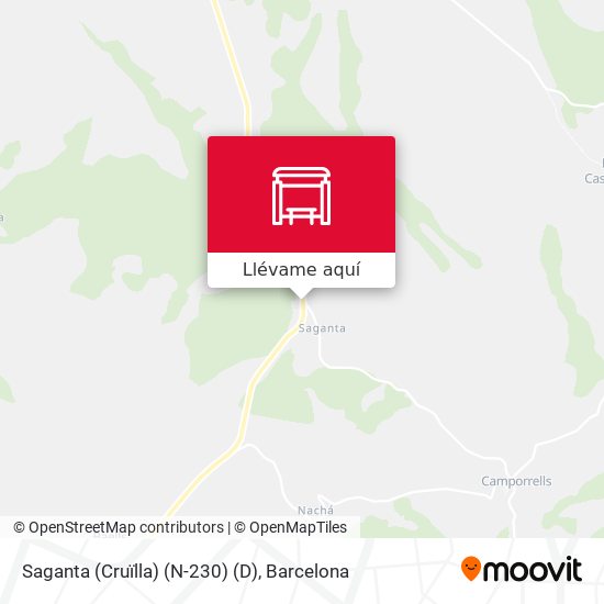 Mapa Saganta (Cruïlla) (N-230) (D)