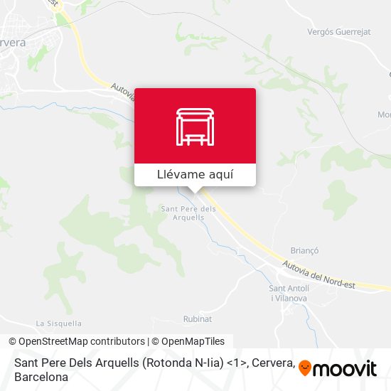 Mapa Sant Pere Dels Arquells (Rotonda N-Iia) <1>, Cervera