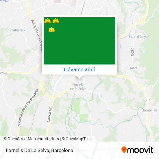 Mapa Fornells De La Selva