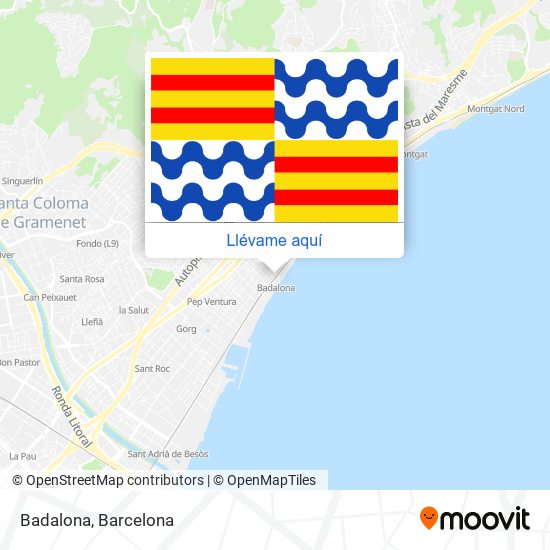 Mapa Badalona