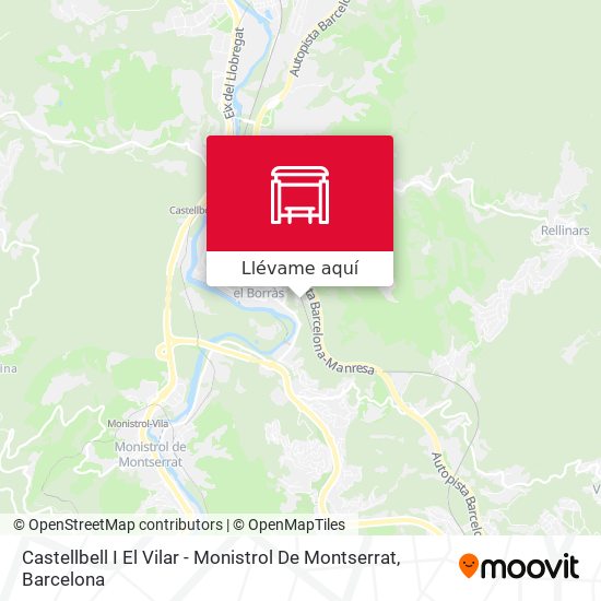 Mapa Castellbell I El Vilar - Monistrol De Montserrat