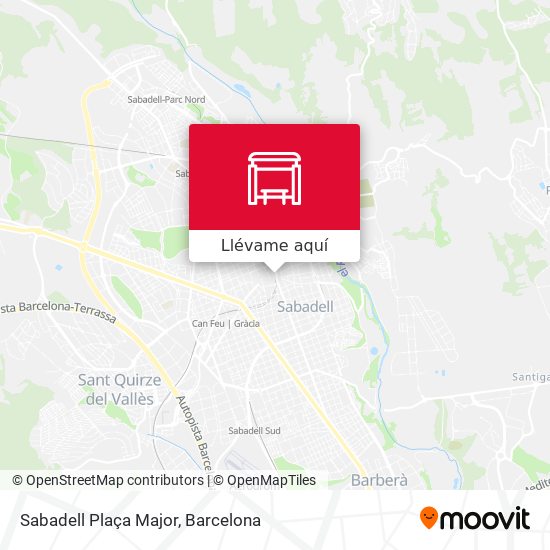 Mapa Sabadell Plaça Major