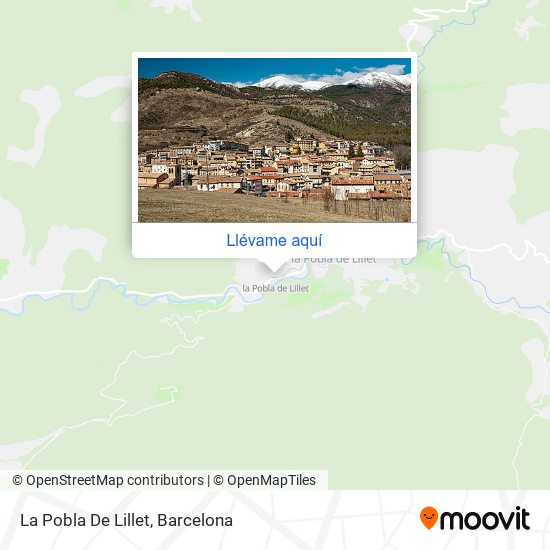 Mapa La Pobla De Lillet