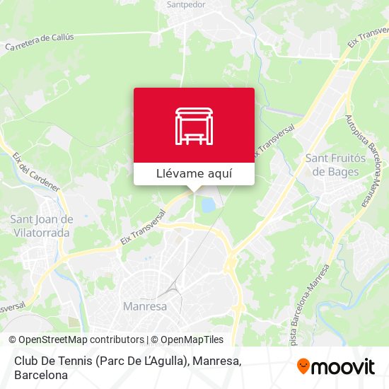 Mapa Club De Tennis (Parc De L’Agulla), Manresa