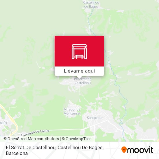 Mapa El Serrat De Castellnou, Castellnou De Bages