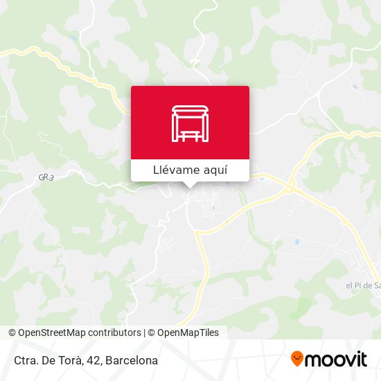 Mapa Ctra. De Torà, 42