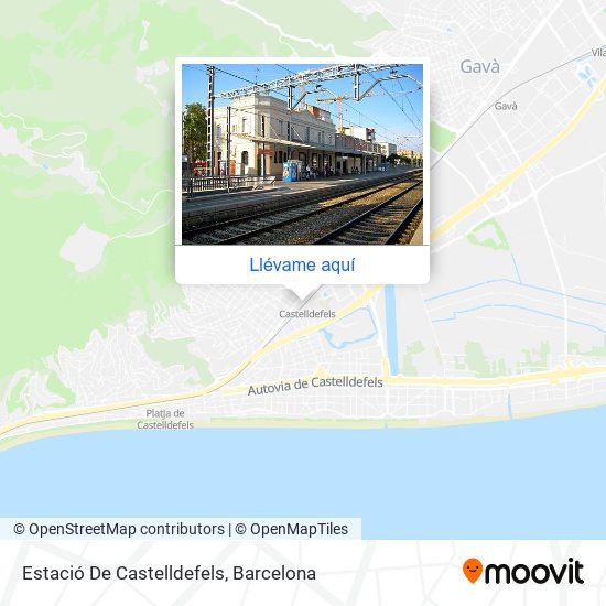 Mapa Estació De Castelldefels