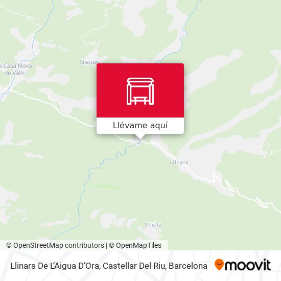Mapa Llinars De L’Aigua D’Ora, Castellar Del Riu