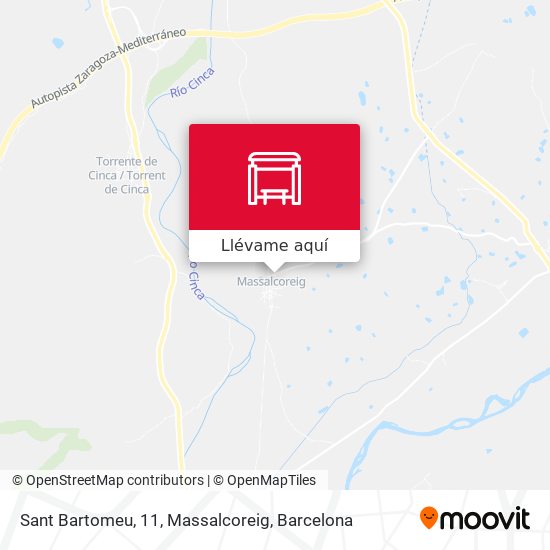 Mapa Sant Bartomeu, 11, Massalcoreig