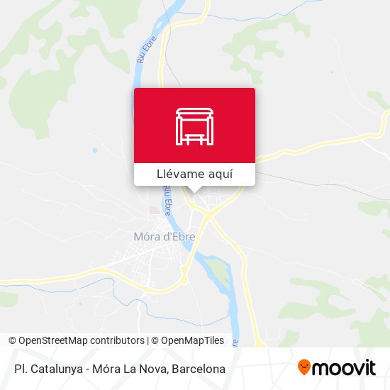 Mapa Pl. Catalunya - Móra La Nova