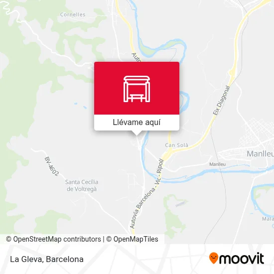 Mapa La Gleva