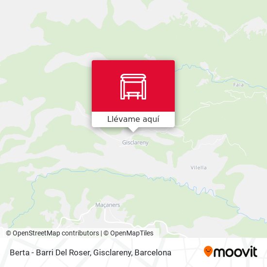 Mapa Berta - Barri Del Roser, Gisclareny