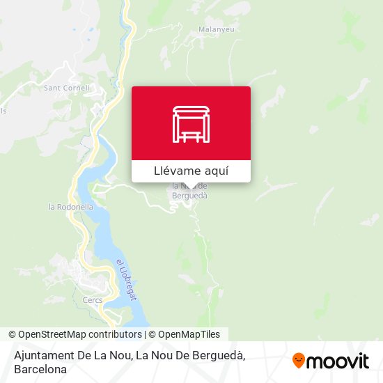Mapa Ajuntament De La Nou, La Nou De Berguedà