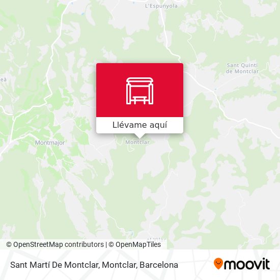Mapa Sant Martí De Montclar, Montclar
