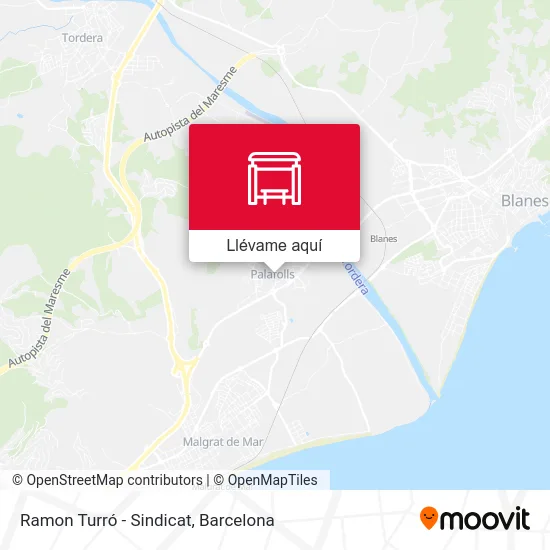 Mapa Ramon Turró - Sindicat