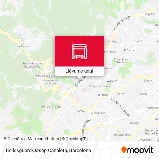Mapa Bellesguard-Josep Canaleta
