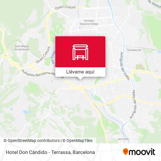 Mapa Hotel Don Cándido - Terrassa