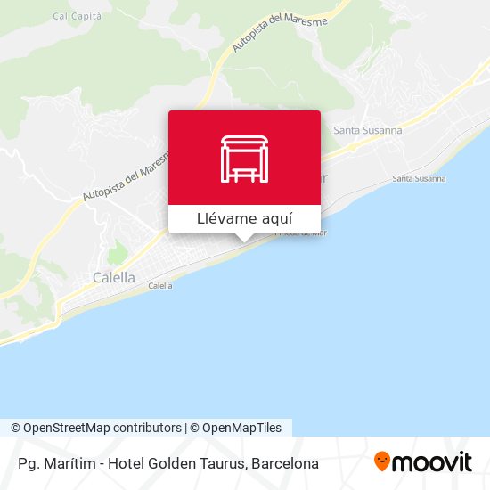 Mapa Pg. Marítim - Hotel Golden Taurus