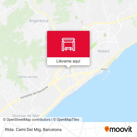 Mapa Rtda. Camí Del Mig