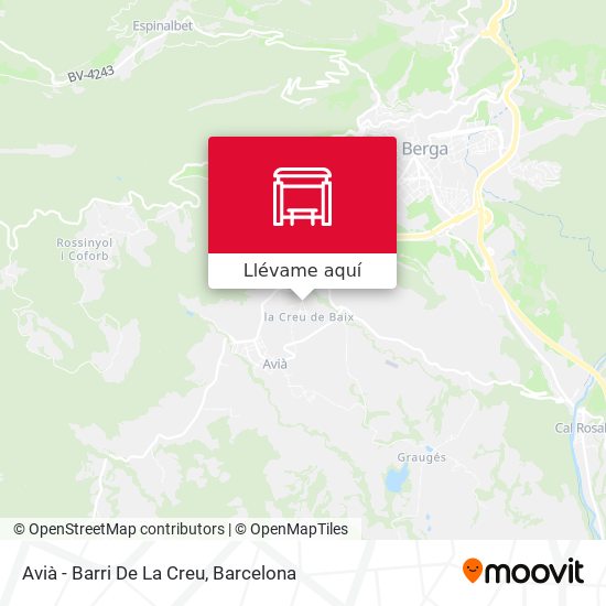 Mapa Avià - Barri De La Creu