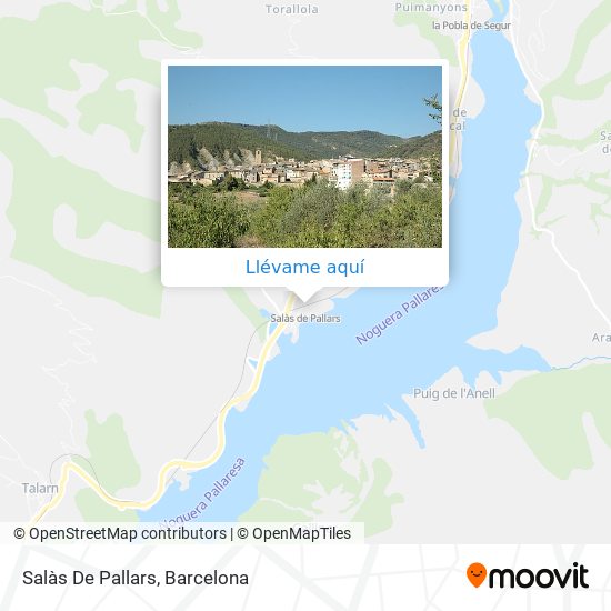 Mapa Salàs De Pallars