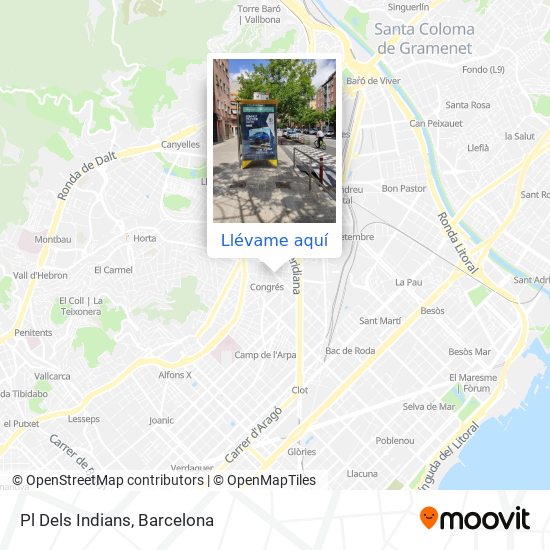 Mapa Pl Dels Indians