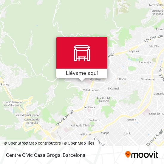 Mapa Centre Cívic Casa Groga