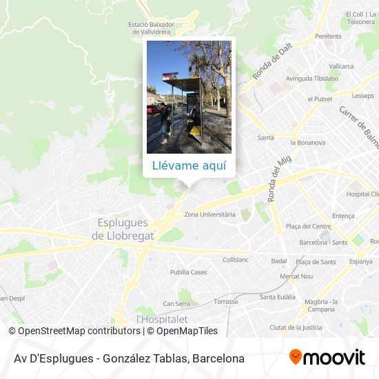 Mapa Av D'Esplugues - González Tablas