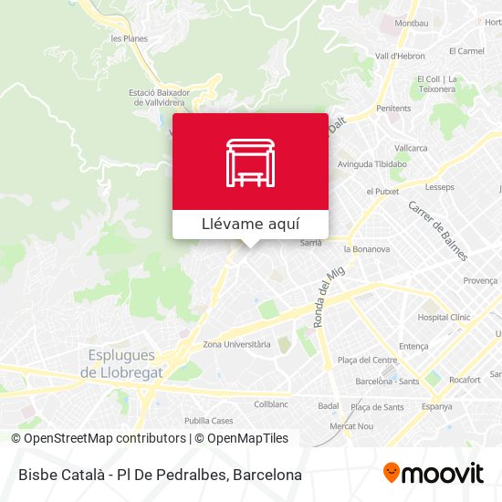 Mapa Bisbe Català - Pl De Pedralbes