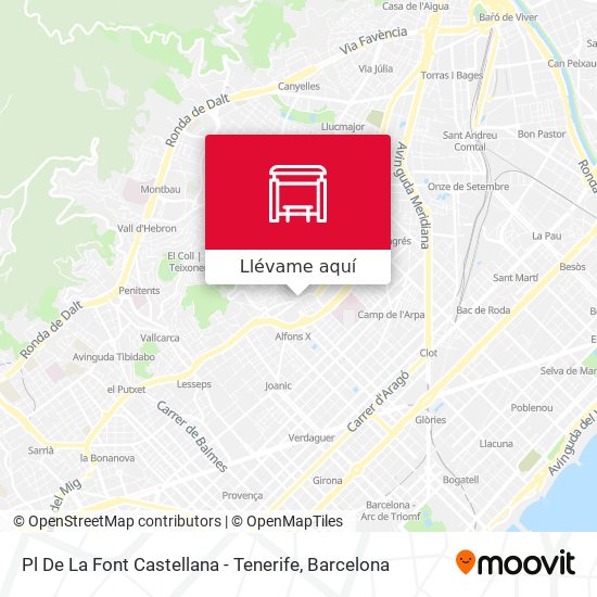 Mapa Pl De La Font Castellana - Tenerife