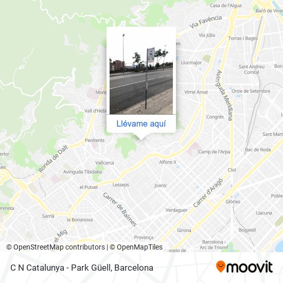 Mapa C N Catalunya - Park Güell