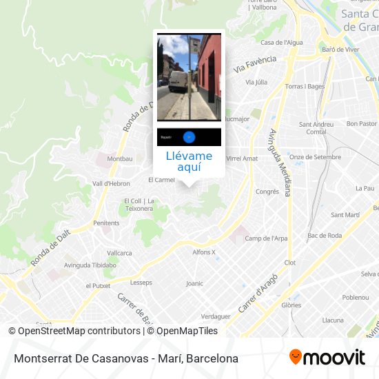 Mapa Montserrat De Casanovas - Marí