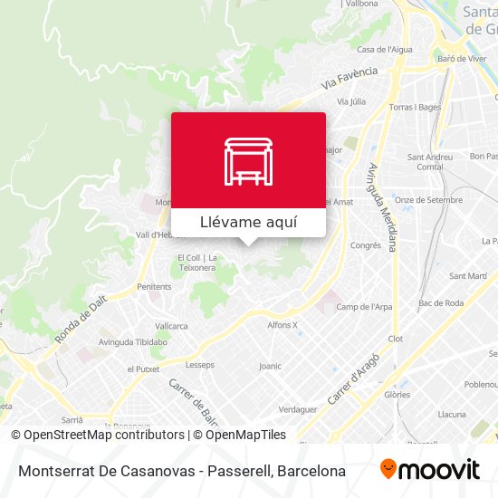 Mapa Montserrat De Casanovas - Passerell