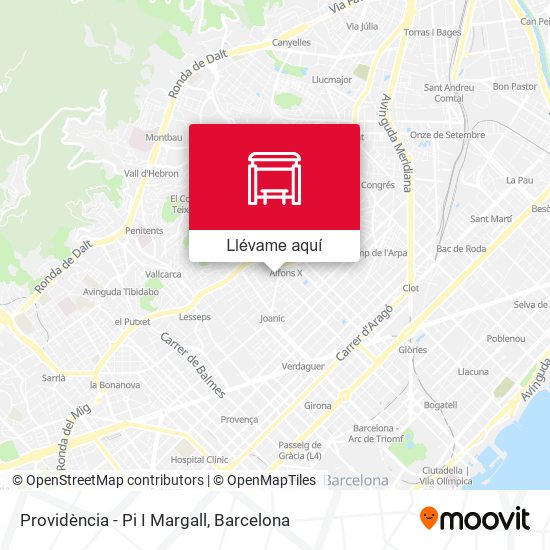 Mapa Providència - Pi I Margall